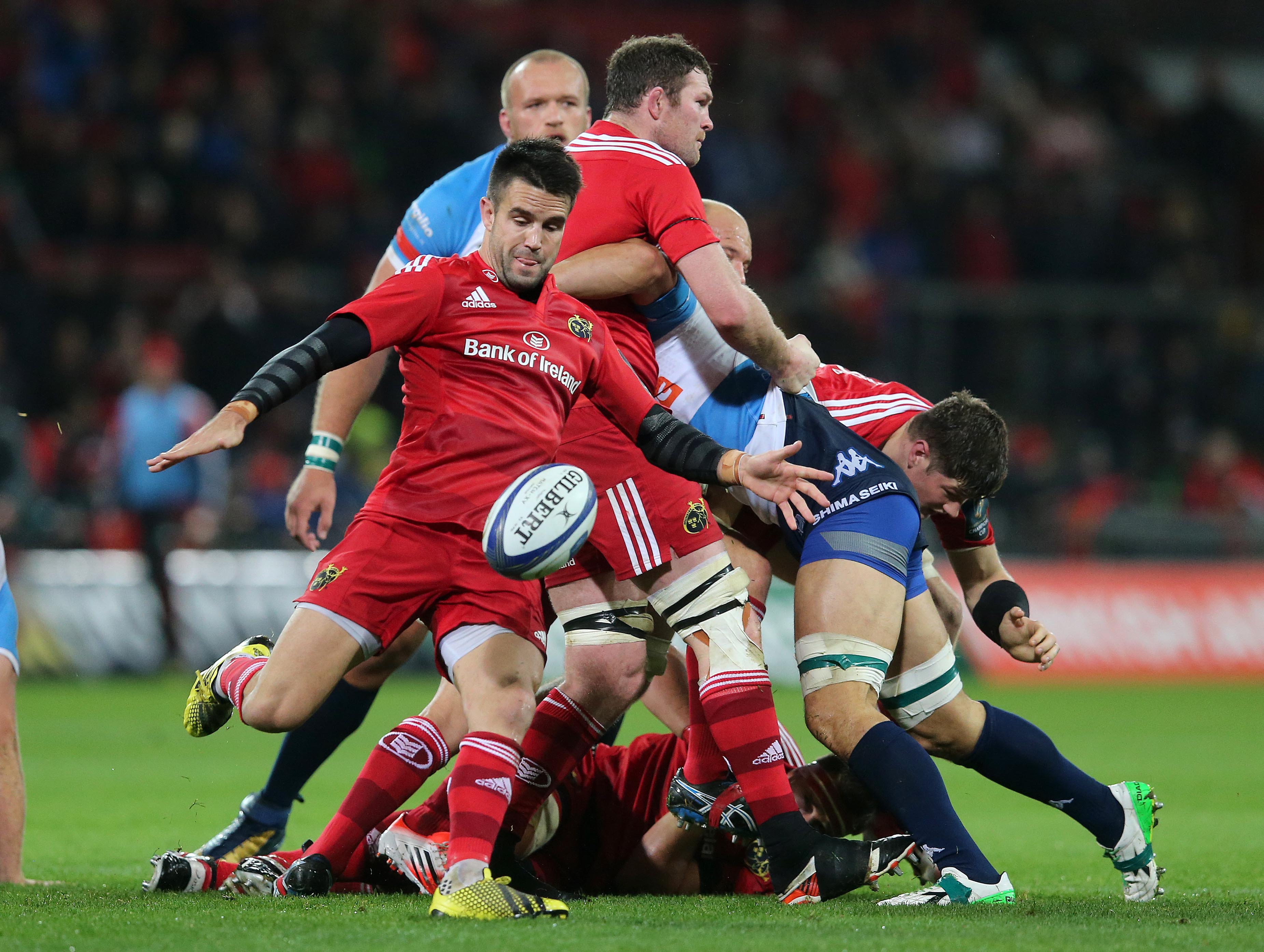 European Rugby Champions Cup Round 1, Thomond Park, Limerick 14/11/2015 Munster vs Benetton Treviso Munster's Conor Murray kicks clear   Mandatory Credit ©INPHO/Ryan Byrne