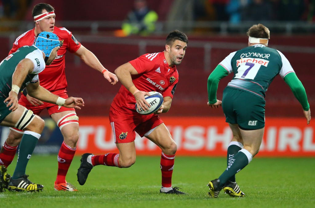 European Rugby Champions Cup Round 3, Thomond Park, Limerick 12/12/2015 Munster vs Leicester Tigers Munster's Conor Murray on the attack Mandatory Credit ©INPHO/Cathal Noonan
