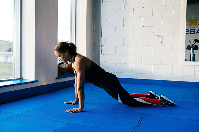 Basic Push Up Position Image - How to do the perfect plank