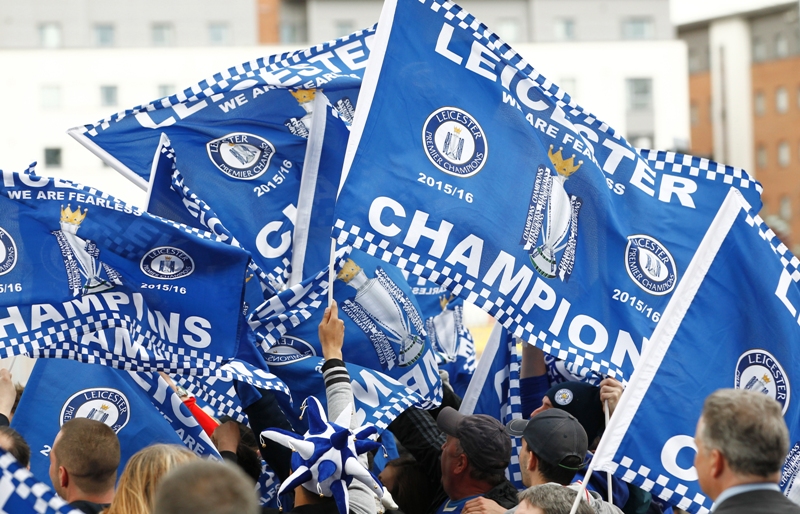 Leicester City fans celebrate winning the Premier League title Action Images via Reuters / Craig Brough Livepic