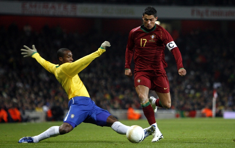 Ronaldo first captained his national side against Brazil in 2007