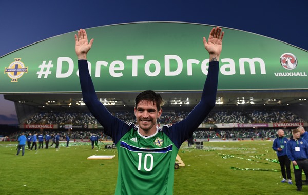 Kyle Lafferty is expected to lead the line for Northern Ireland. Pictures supplied by Action Images