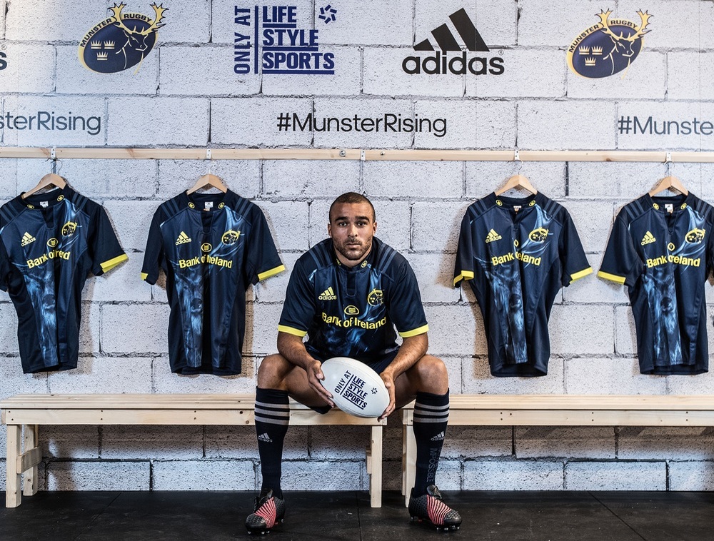 Simon Zebo pictured at the launch of the new Munster Rugby Alternate jersey at Life Style Sports, Mahon Point.