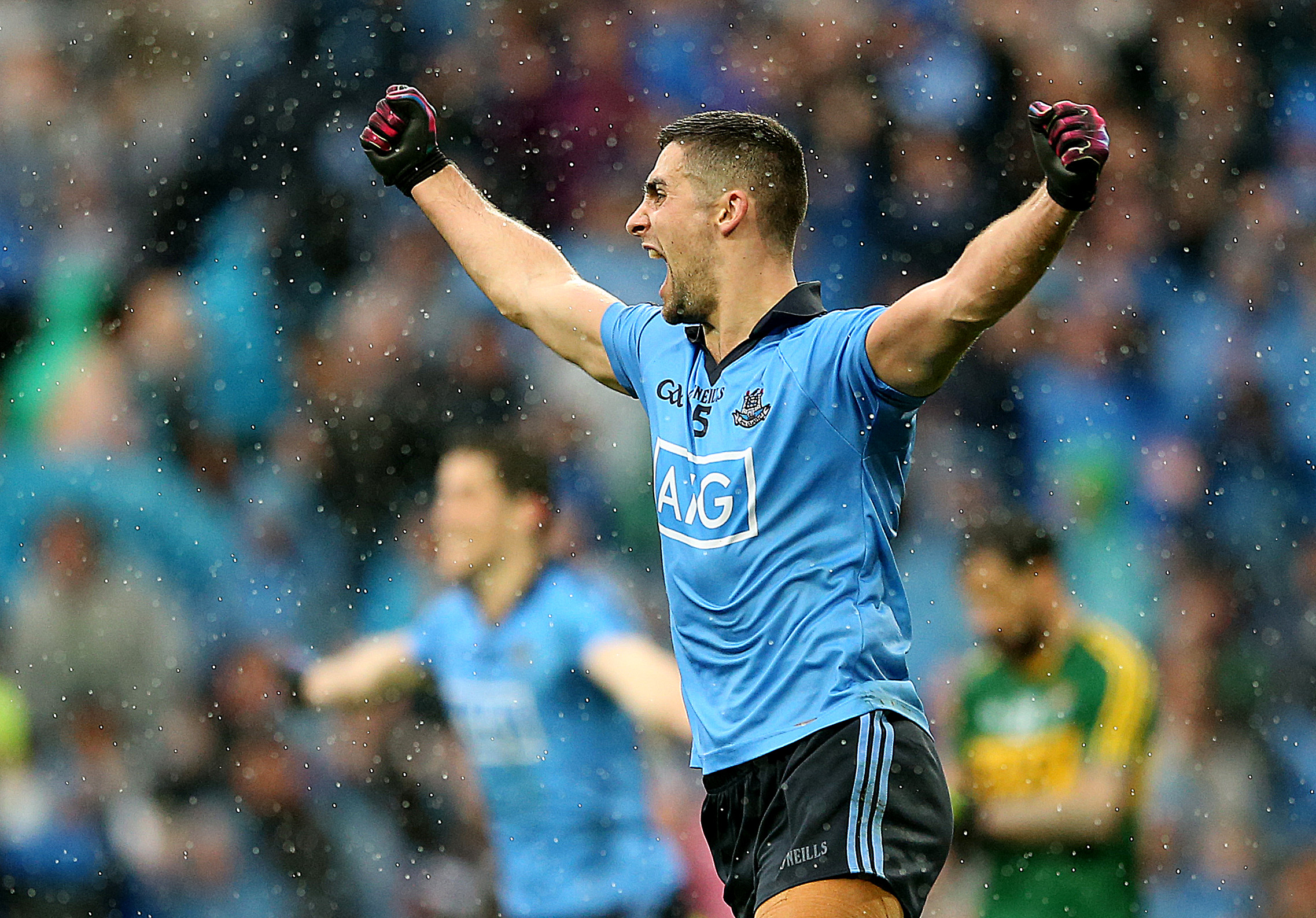James McCarthy celebrates at the final whistle of the All Ireland Senior Championship Final