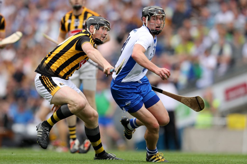 Kilkenny's Walter Walsh and Pauric Mahony of Waterford battle. (INPHO/Ryan Byrne)
