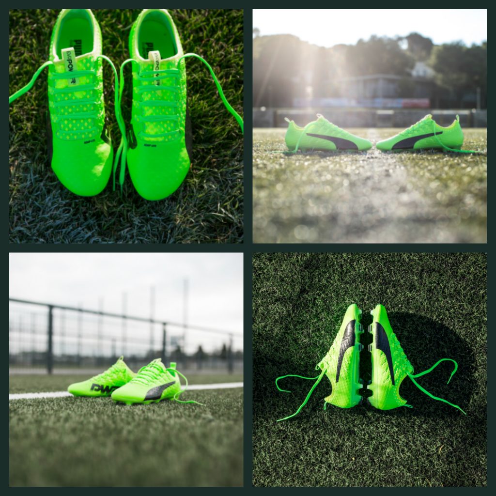 green evopower football boots