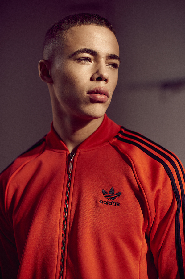 Red adidas Superstar Track Top
