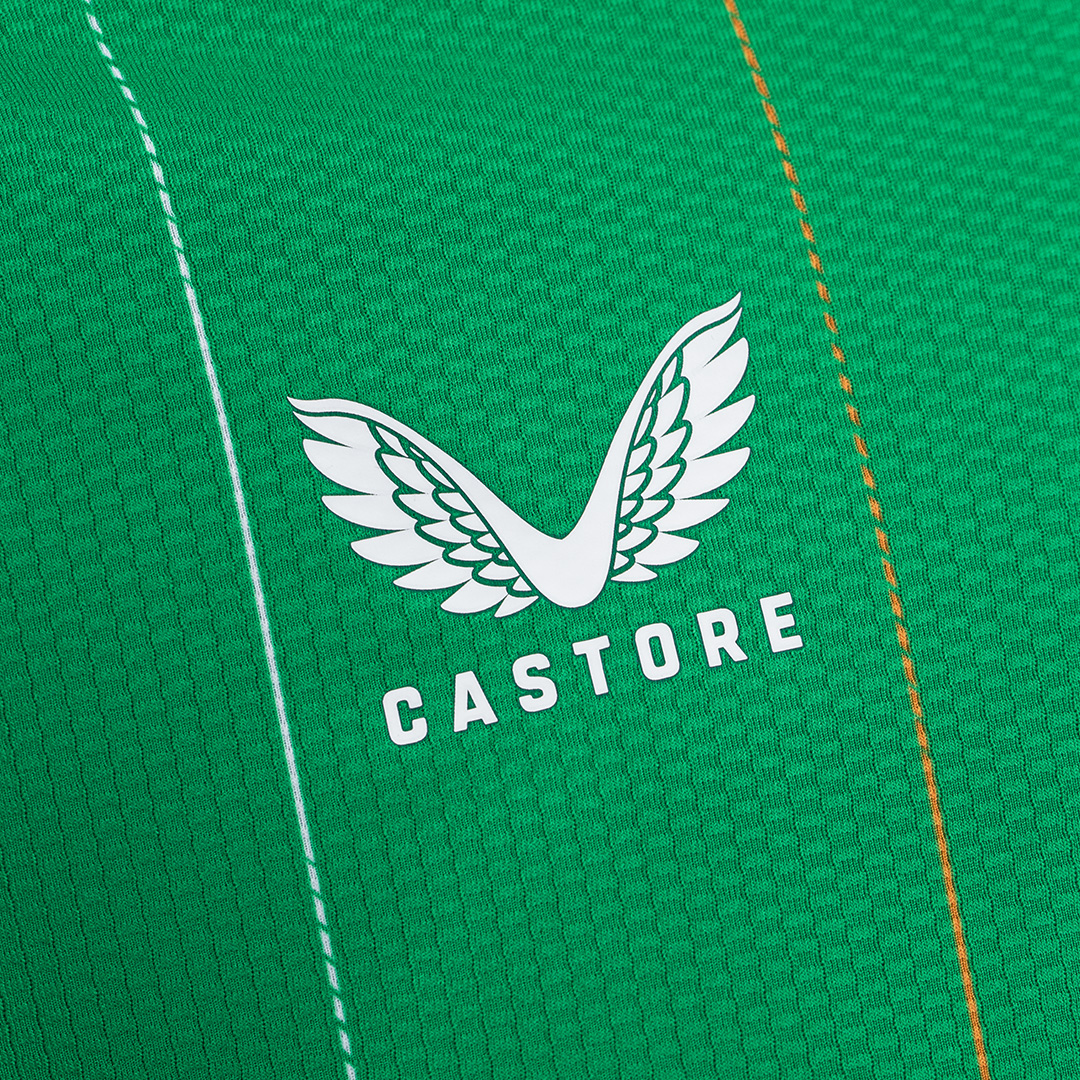 Castore logo on the new Ireland jersey